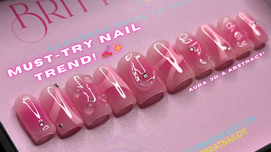 Viral Nail Trends: Aura, Abstract & 3D Nail Art