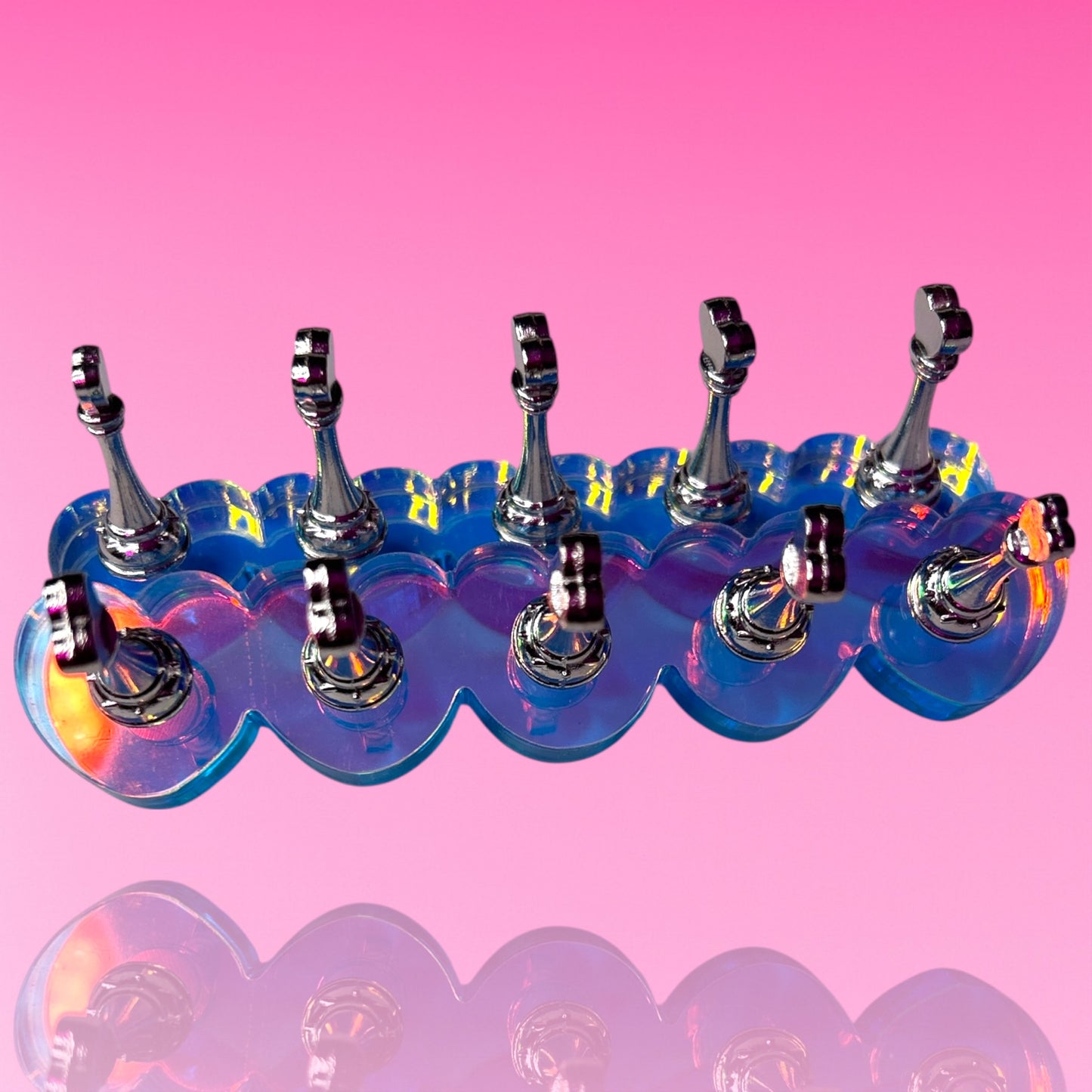 Soporte de uñas de corazón