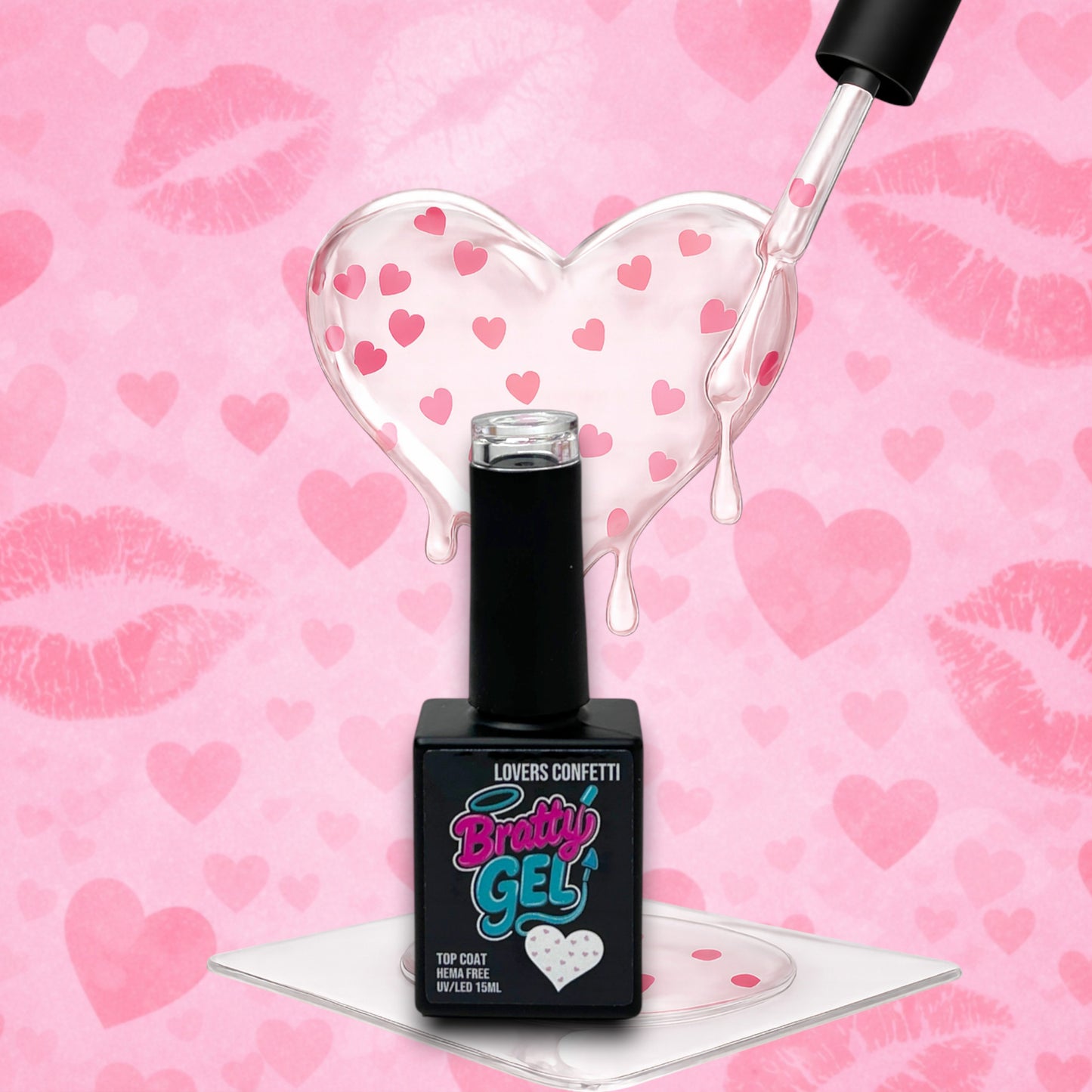Lovers Confetti - Top Coat | Bratty Gel™