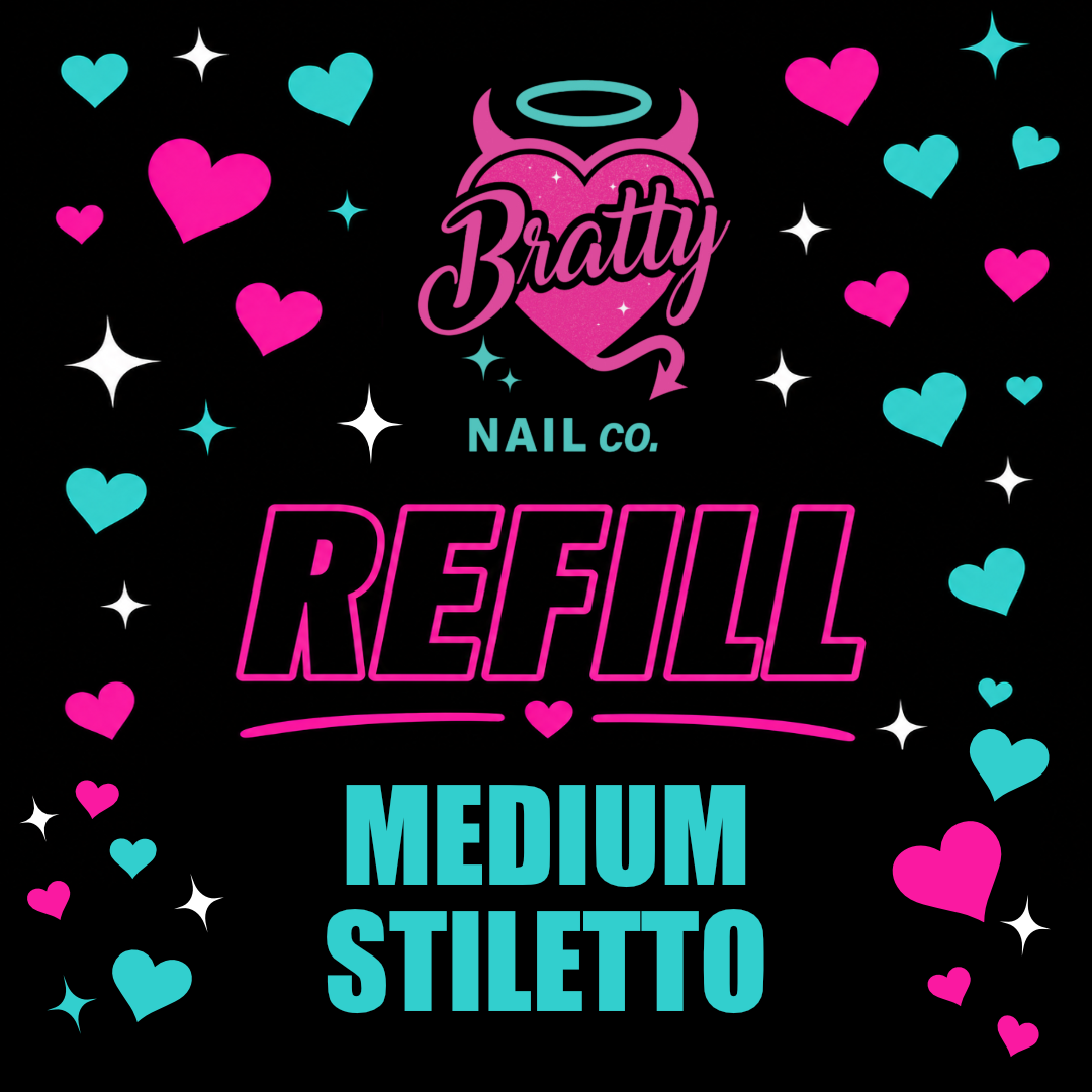 Bratty Tips | Medium Stiletto | Refill