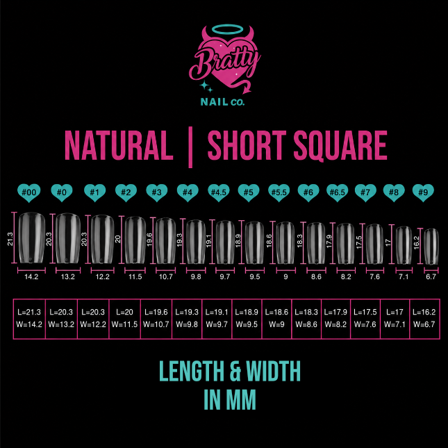 Bratty Tips | Short Square