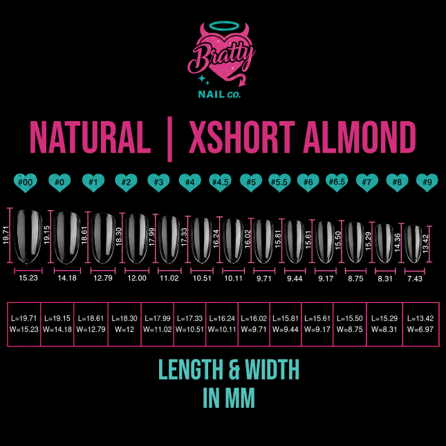 Bratty Tips | XShort Almond
