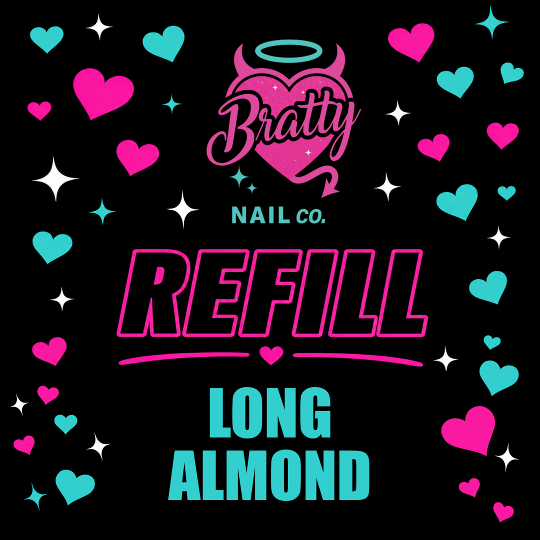 Bratty Tips | Long Almond | Refill
