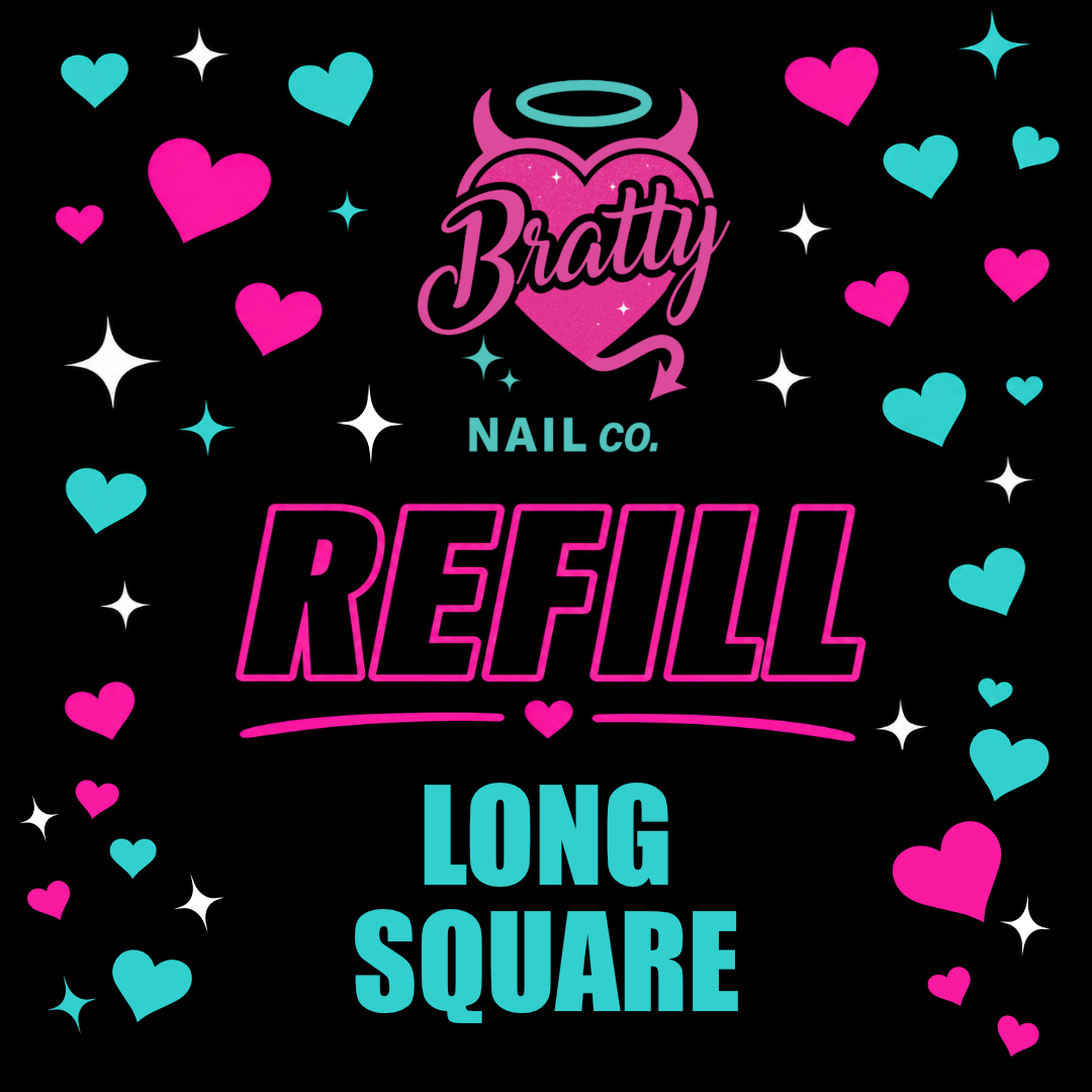 Bratty Tips | Long Square | Refill