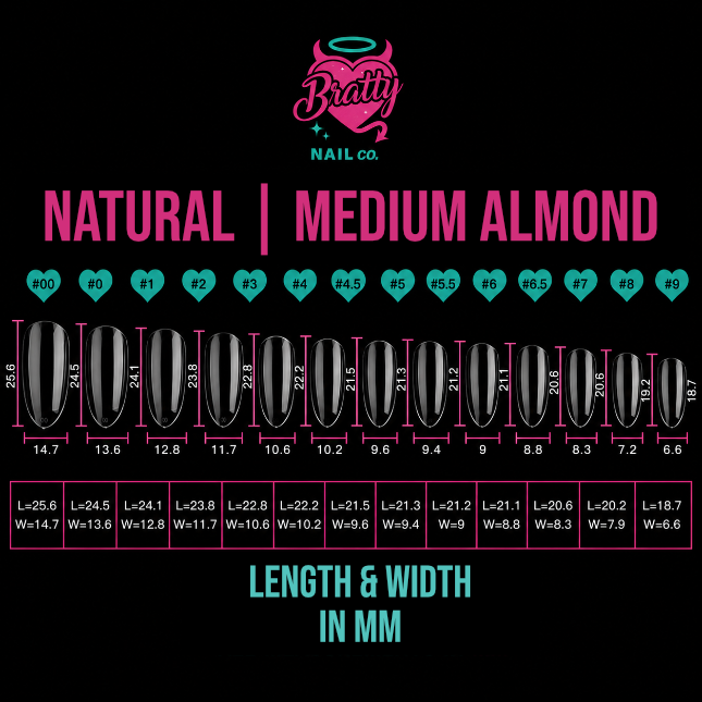 Bratty Tips | Medium Almond