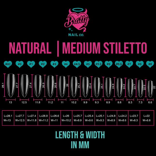 Bratty Tips | Medium Stiletto