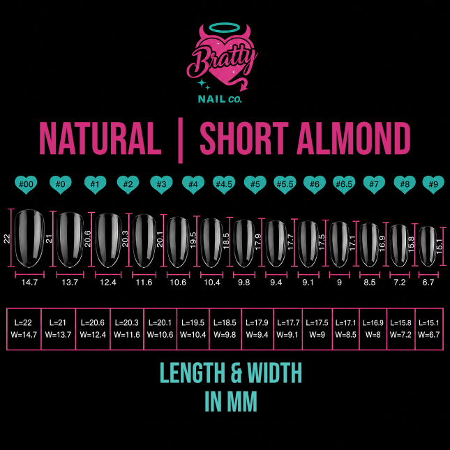 Bratty Tips | Short Almond
