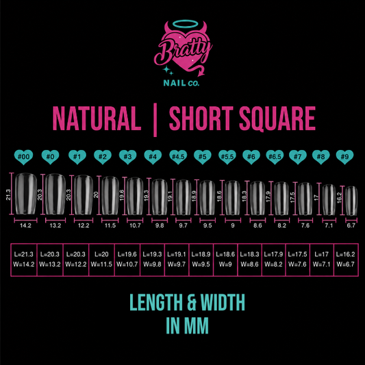 Bratty Tips | Short Square