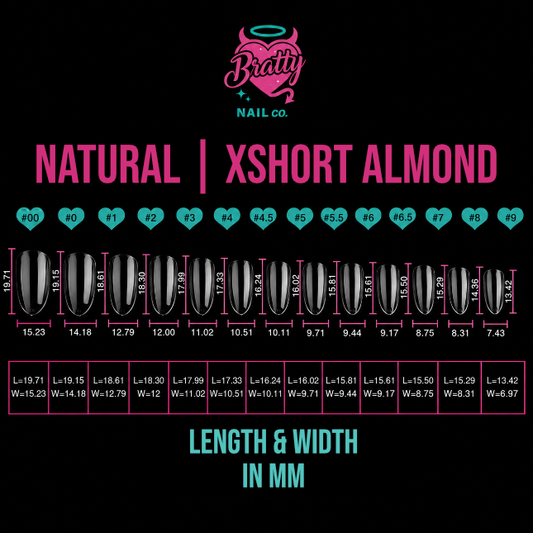 Bratty Tips | XShort Almond