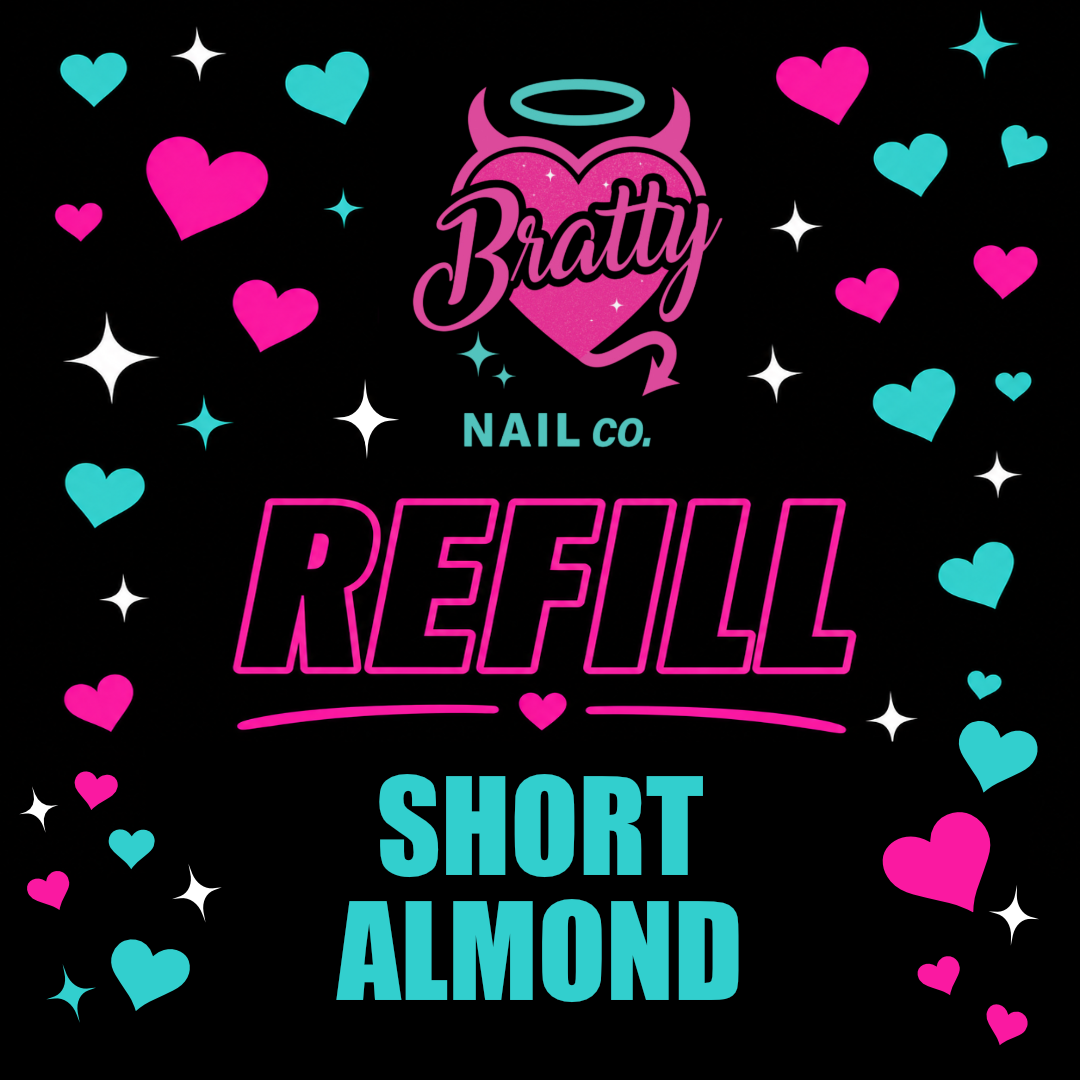 Bratty Tips | Short Almond | Refill