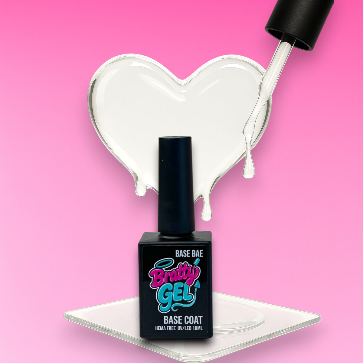 Base Bae clear gel base coat by Bratty Nail Co.