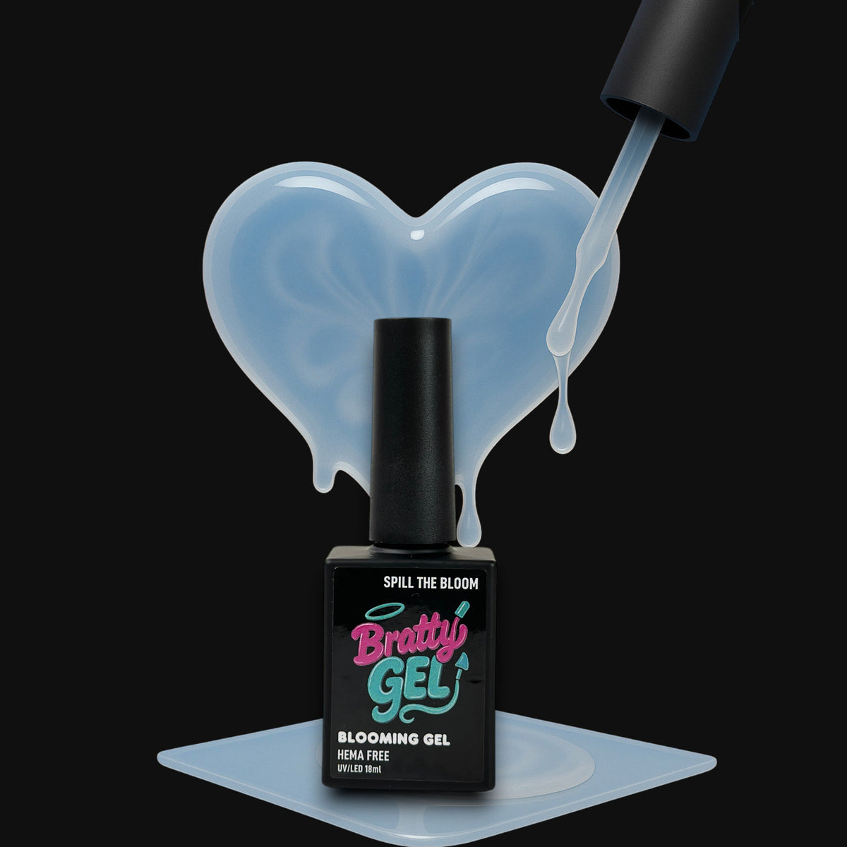 Spill the Bloom clear blooming gel for nail art by Bratty Nail Co.